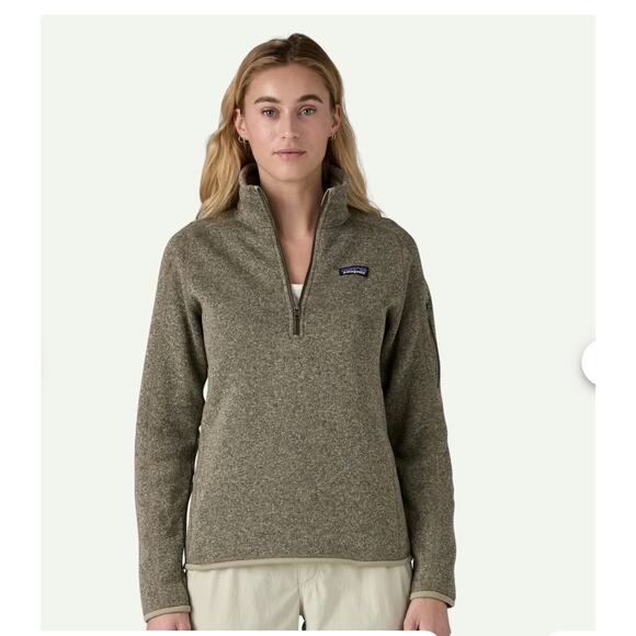 Patagonia Better Sweater 1/4 Zip Fleece Jacket Women’s XS Gray Brown Pullover - Picture 1 of 11